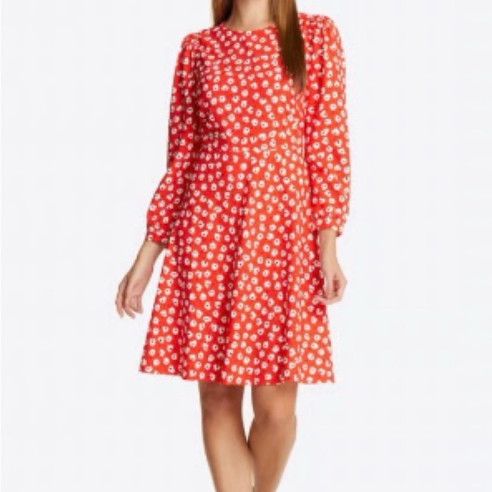 Draper James Floral Red Fit and Flare Dress NWT
